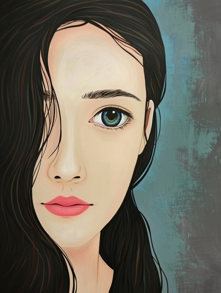 Ethereal Gazes: A Digital Portrait Study - Image 4
