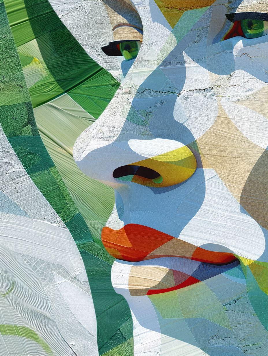 Abstract Geometric Prism Portrait - Image 3
