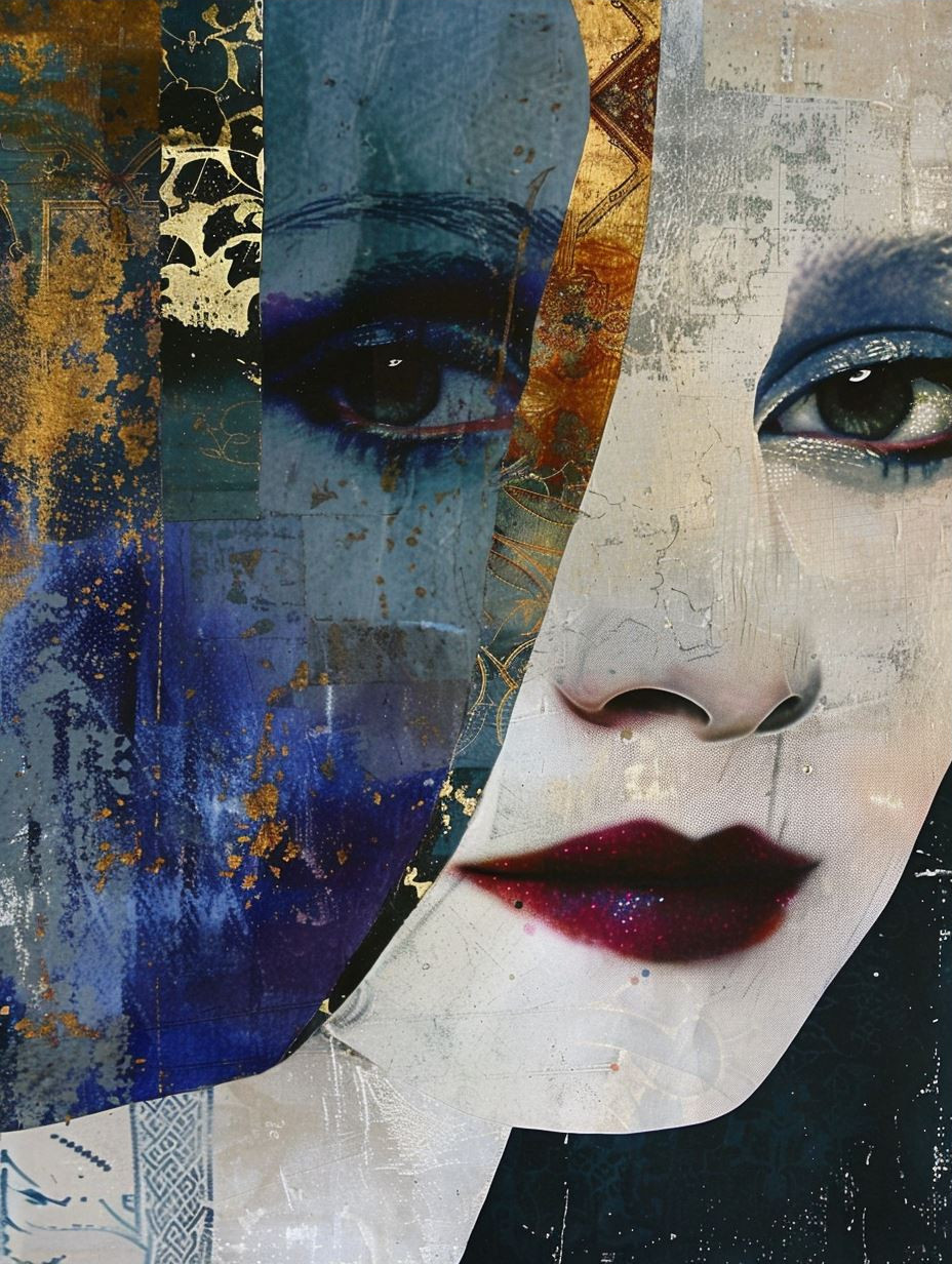 Fragmented Dreams of Azure Beauty - Image 3