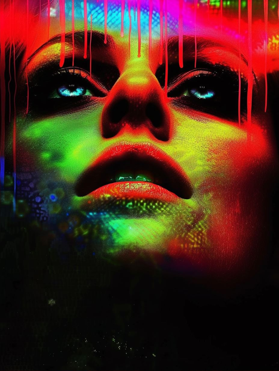 Neon Visions: A Quadtych of Color - Image 2