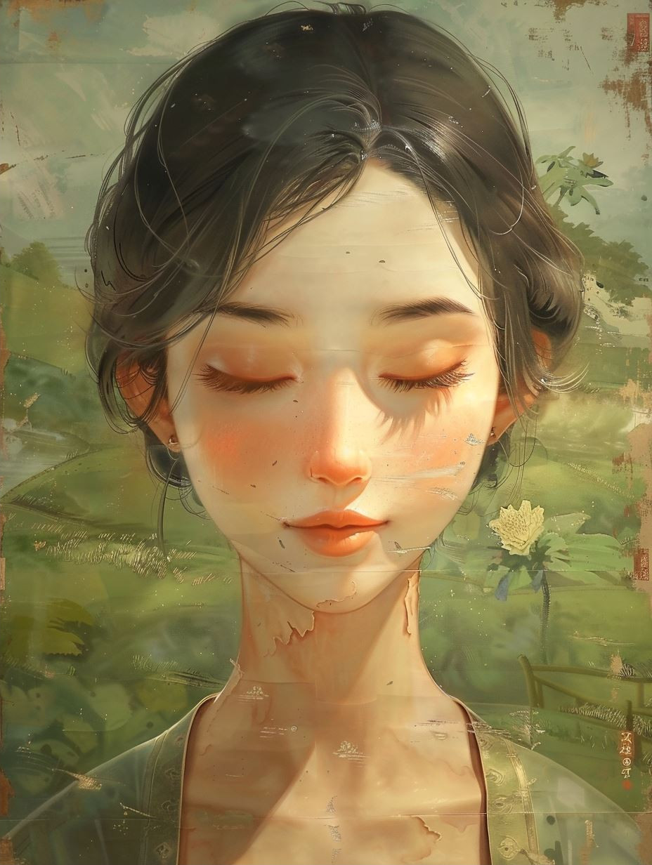 Ethereal Fragmented Portrait - Image 2