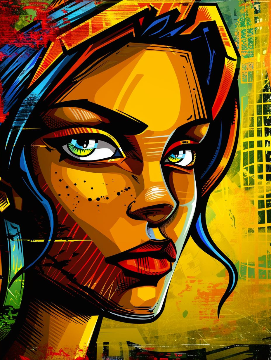 Fiery Gaze of Golden Light - Image 2