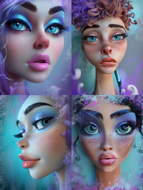 Ethereal Pastel Fantasy Portraits