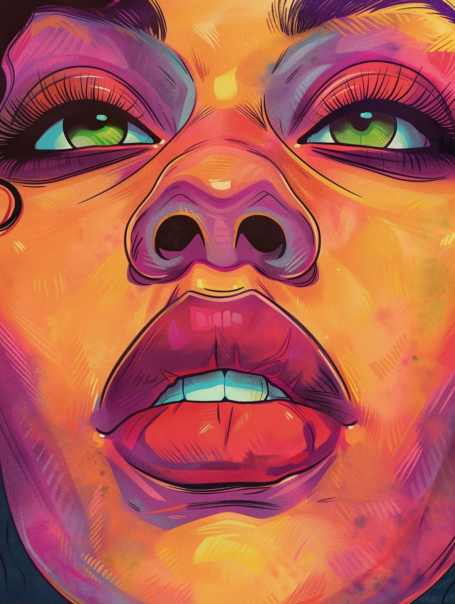 Neon Dream Digital Portrait - Image 2
