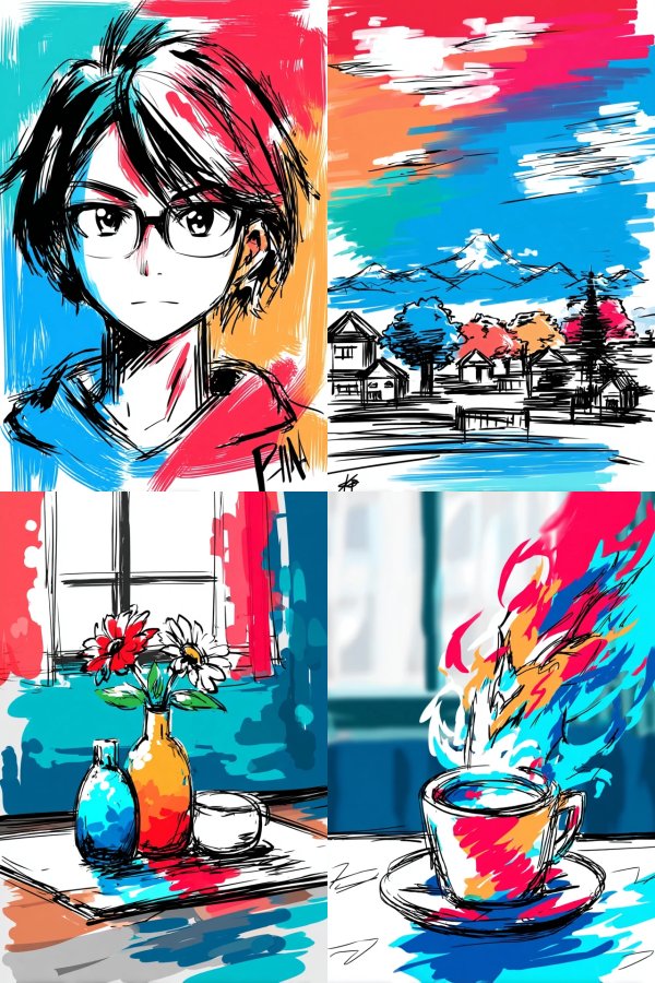 Vibrant Ink Fusion