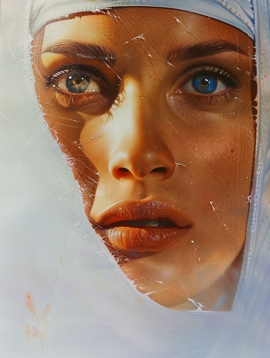 Ethereal Liquid Porcelain Portrait - Image 3