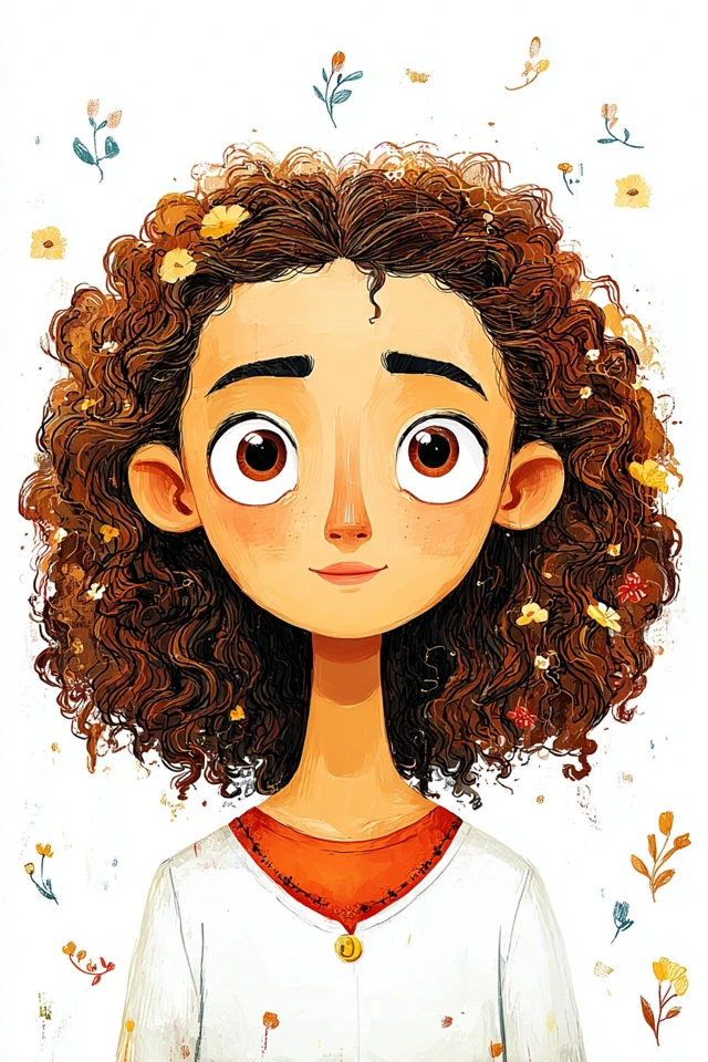 Whimsical Curly Bloom - Image 1