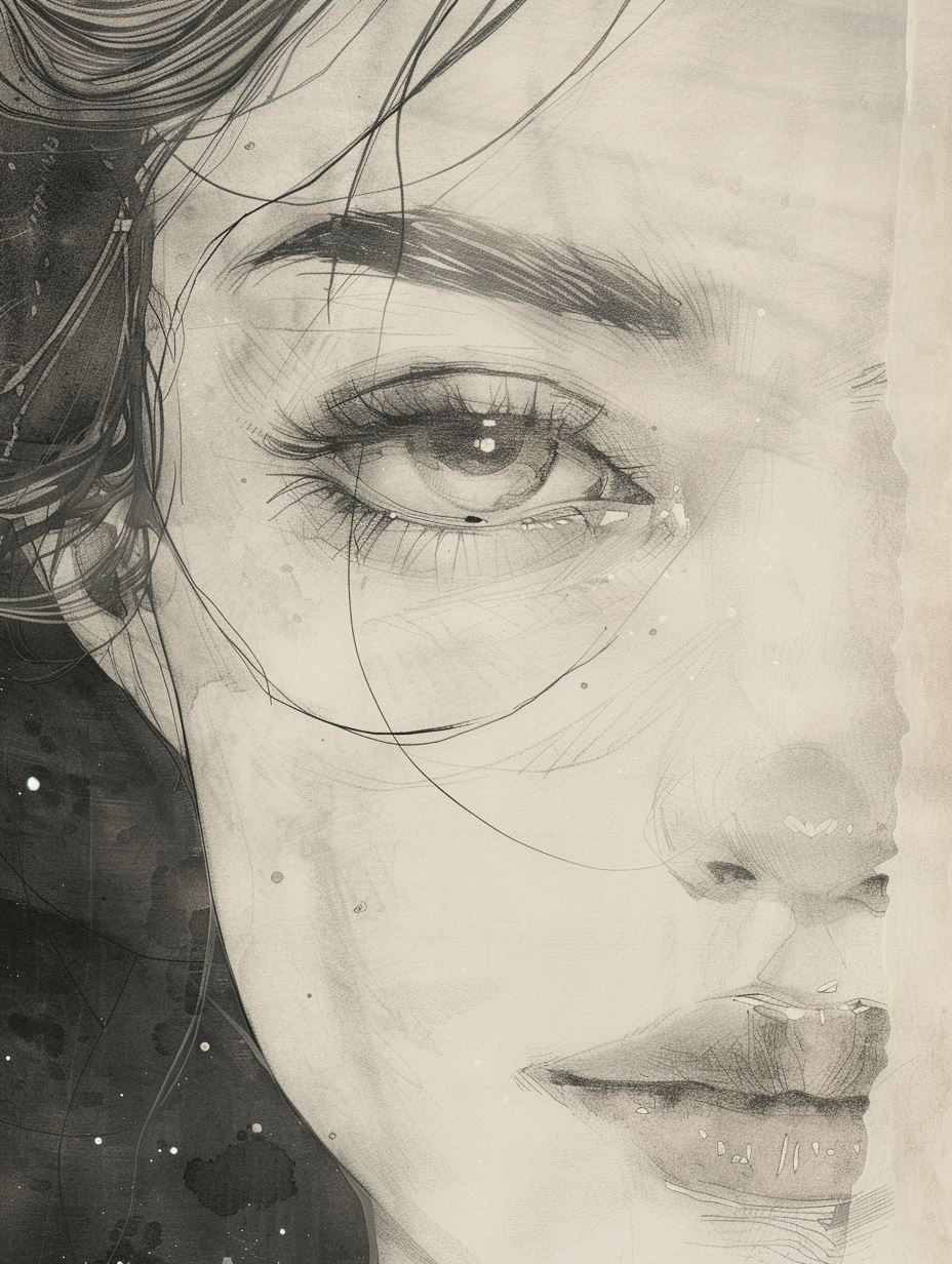 Ethereal Whispers in Monochrome - Image 4