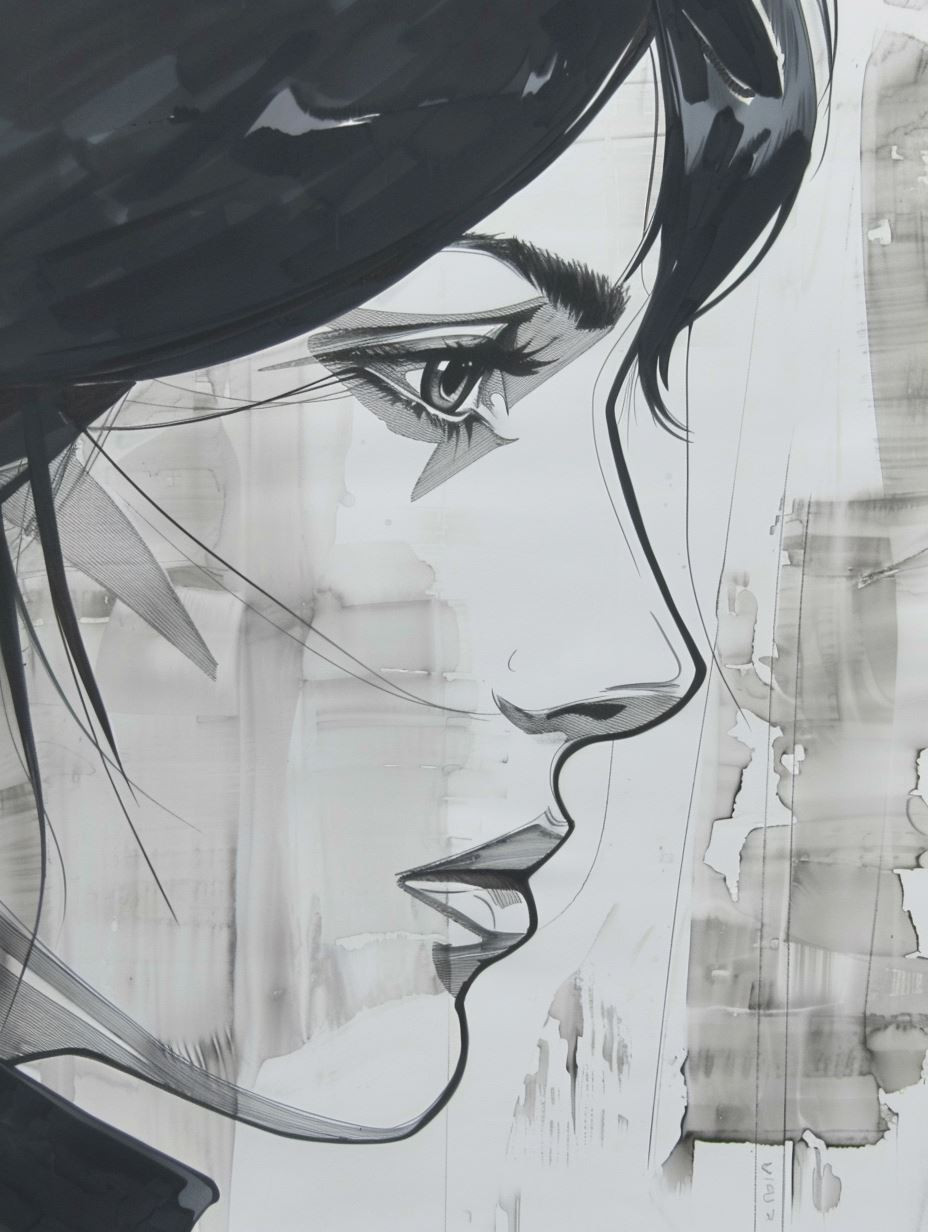 Ethereal Digital Portrait Sketches - Image 1