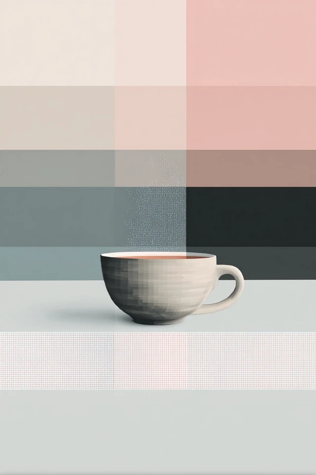 Geometric Pastel Portrait - Image 4