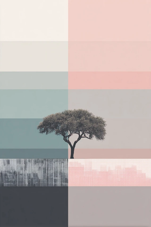 Geometric Pastel Portrait - Image 5