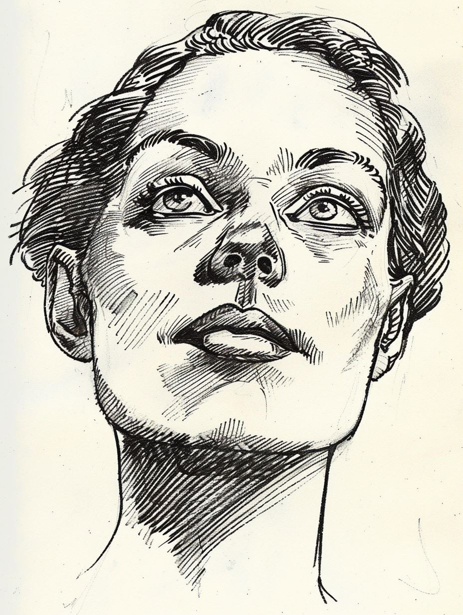 Expressive Charcoal Portrait Studies - Image 1