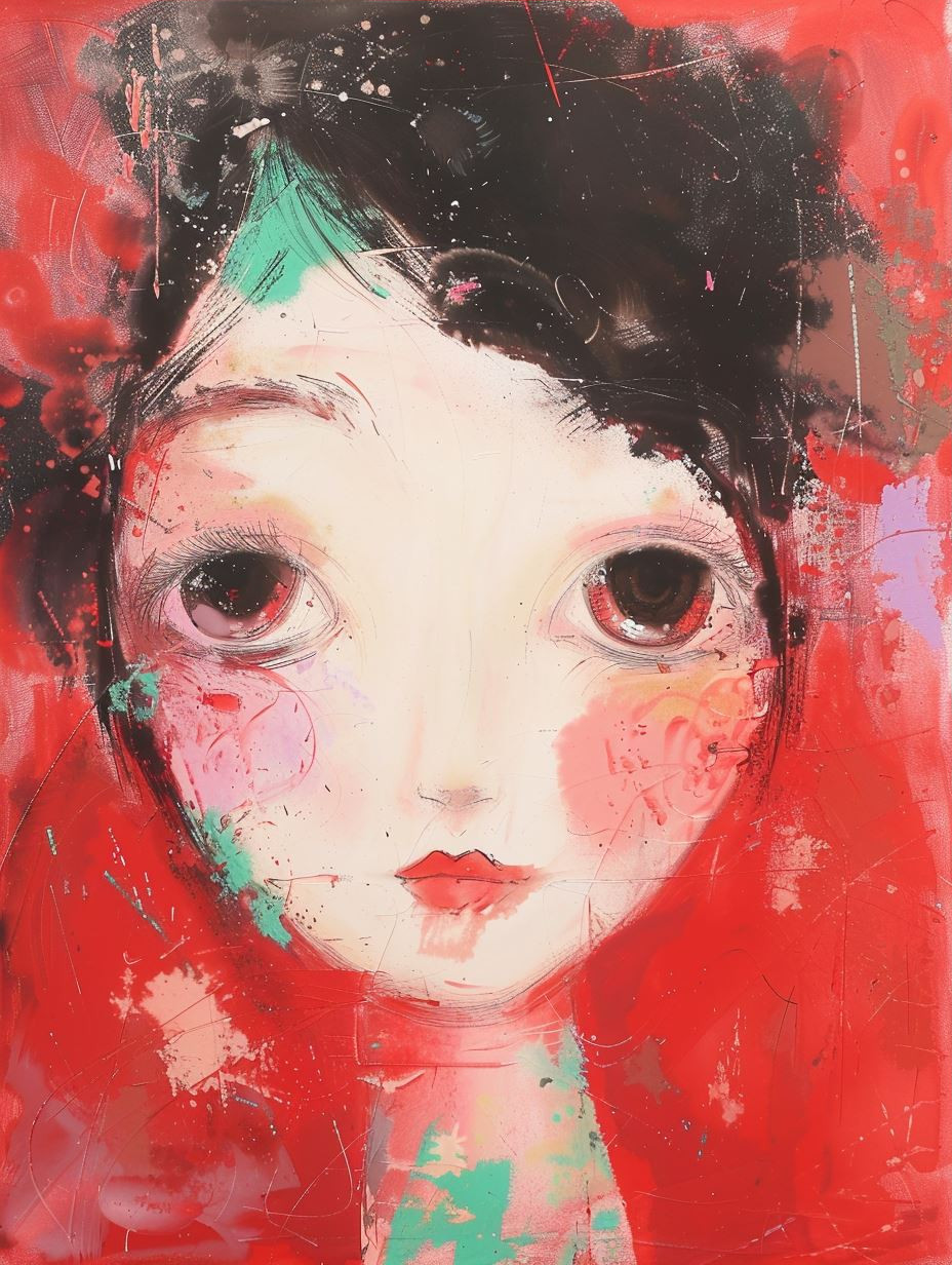 Crimson Visions: Four Faces of Emotion - Image 3