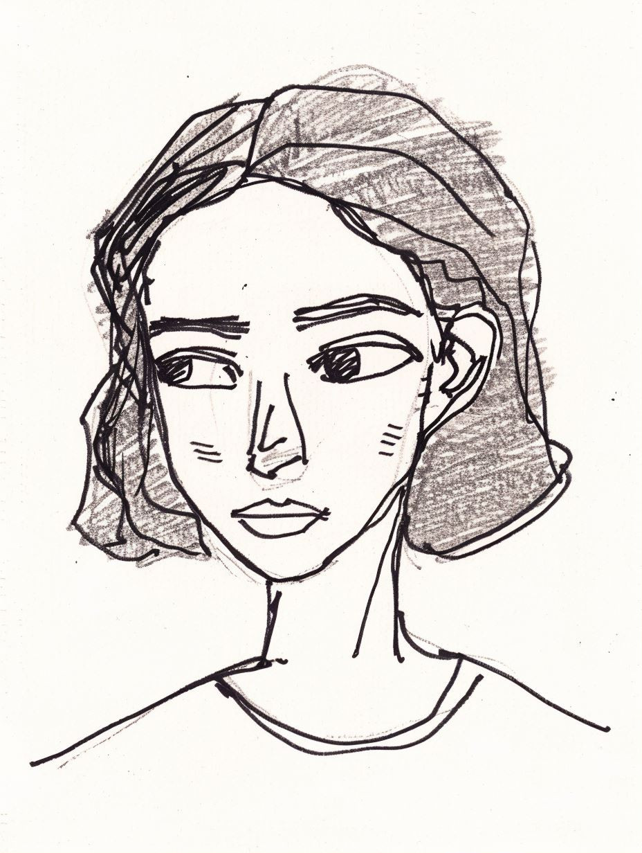 Minimalist Ink Portrait Studies - Image 1
