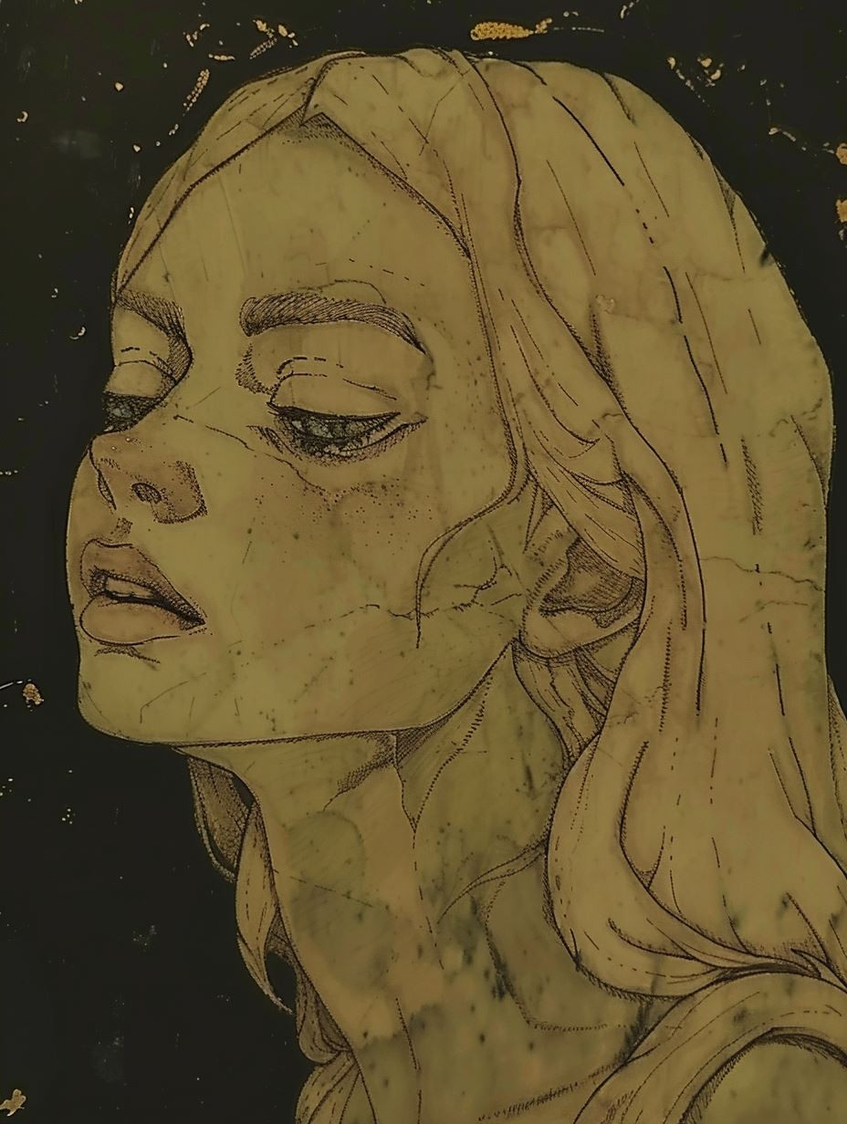 Melancholy in Olive Hues - Image 2