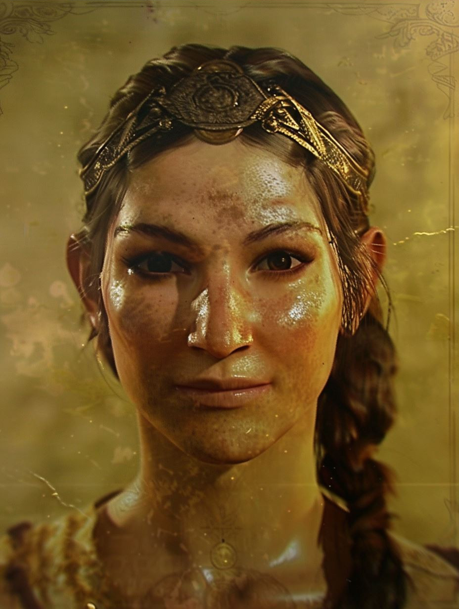 Golden Dust Ethereal Portrait - Image 3