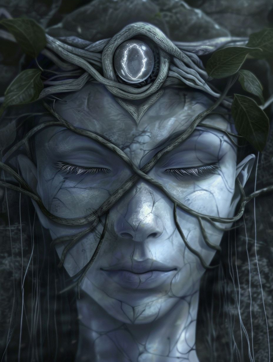 Ethereal Stone Spirit Portrait - Image 4