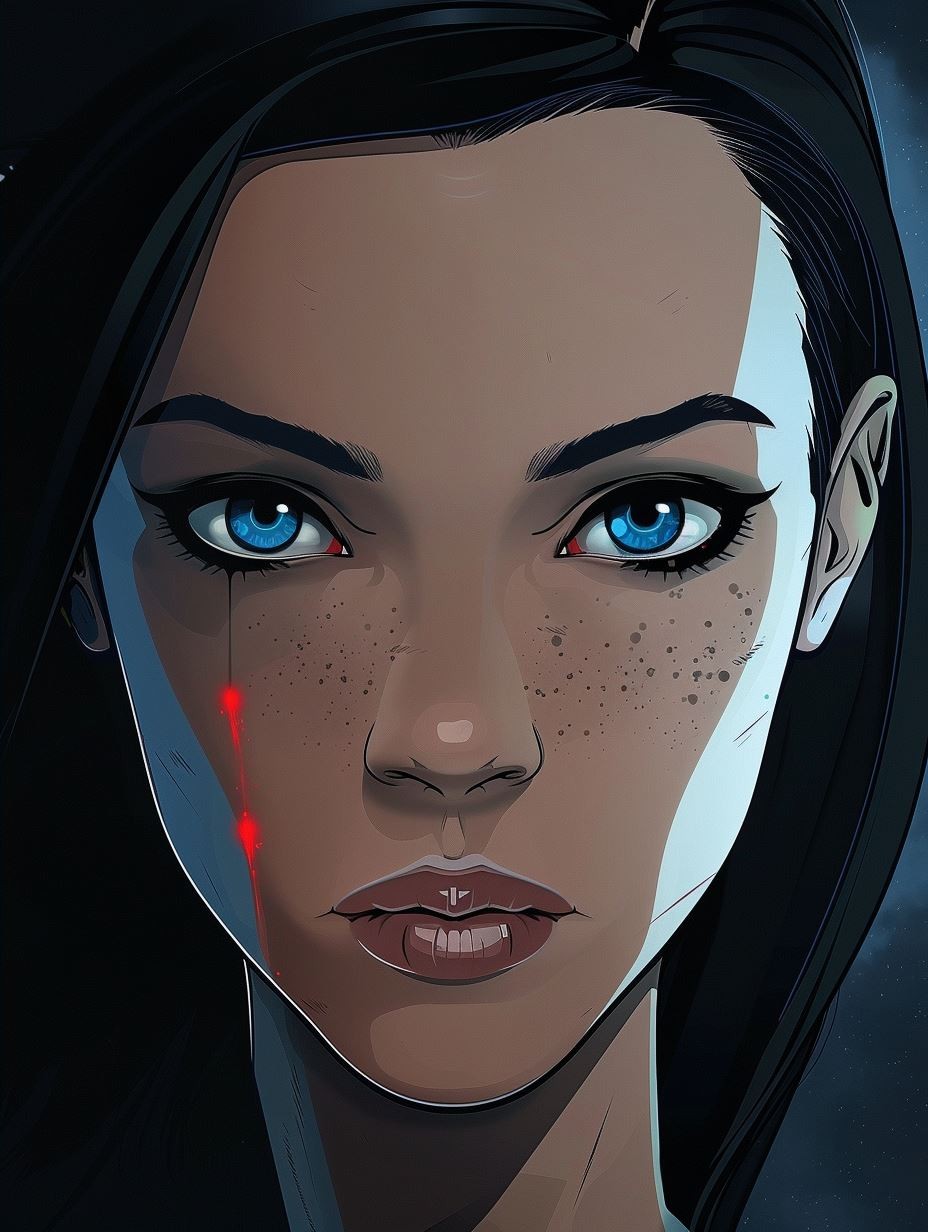Neon Cybernetic Gaze - Image 4