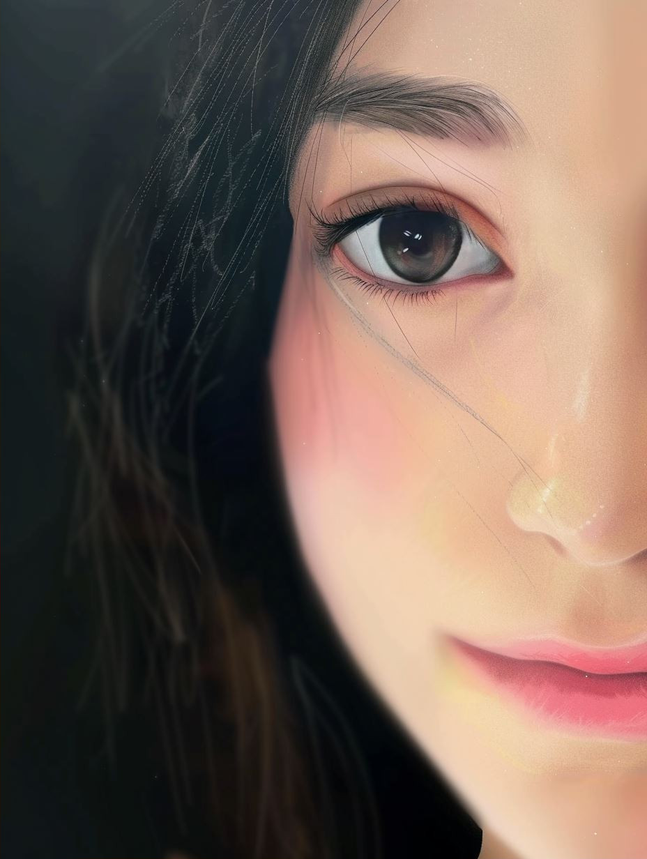 Soft Ethereal Anime Portrait - Image 2