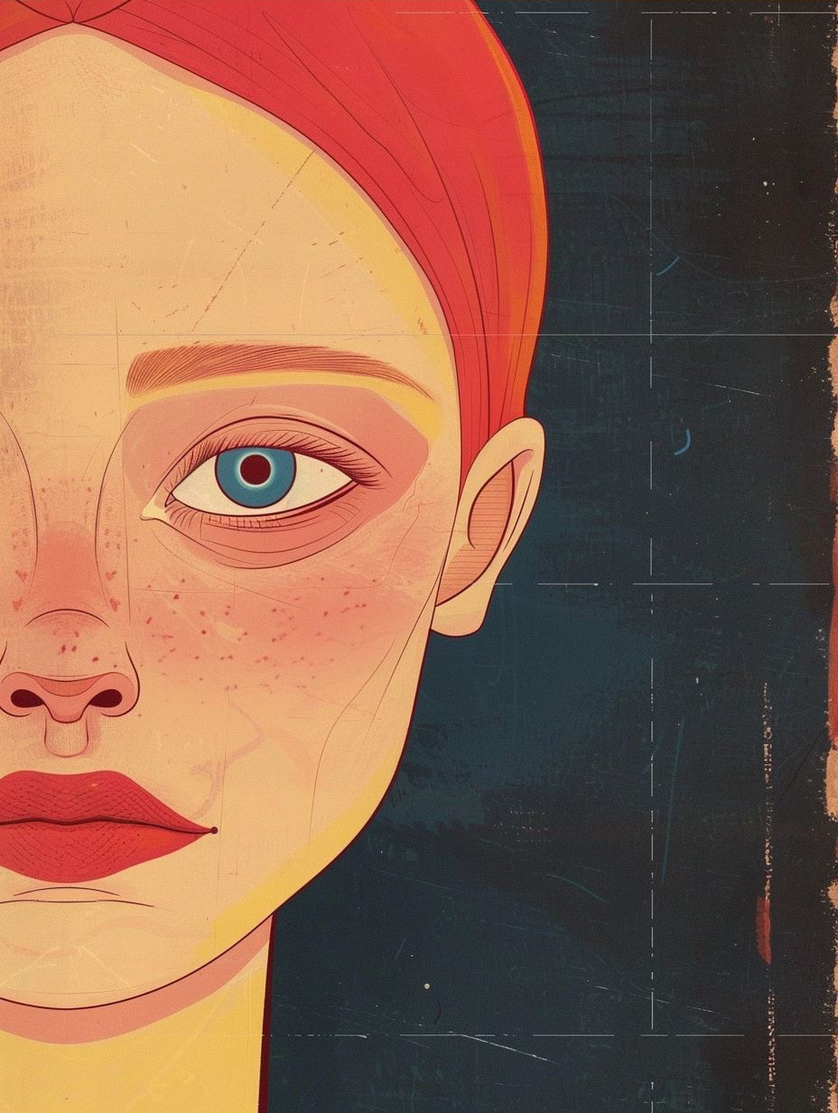 Emotional Portraits in Modern Vector - Image 3