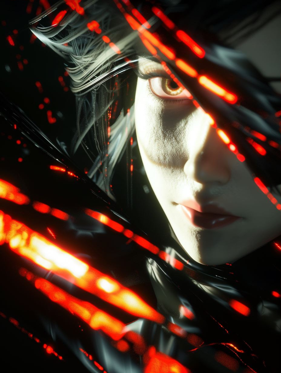 Crimson Shadows of the Digital Soul - Image 3