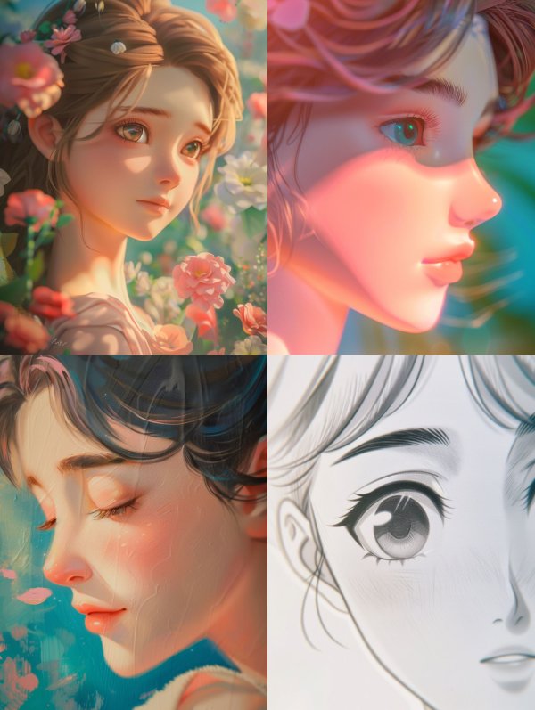 Ethereal Visions of Digital Anime Art