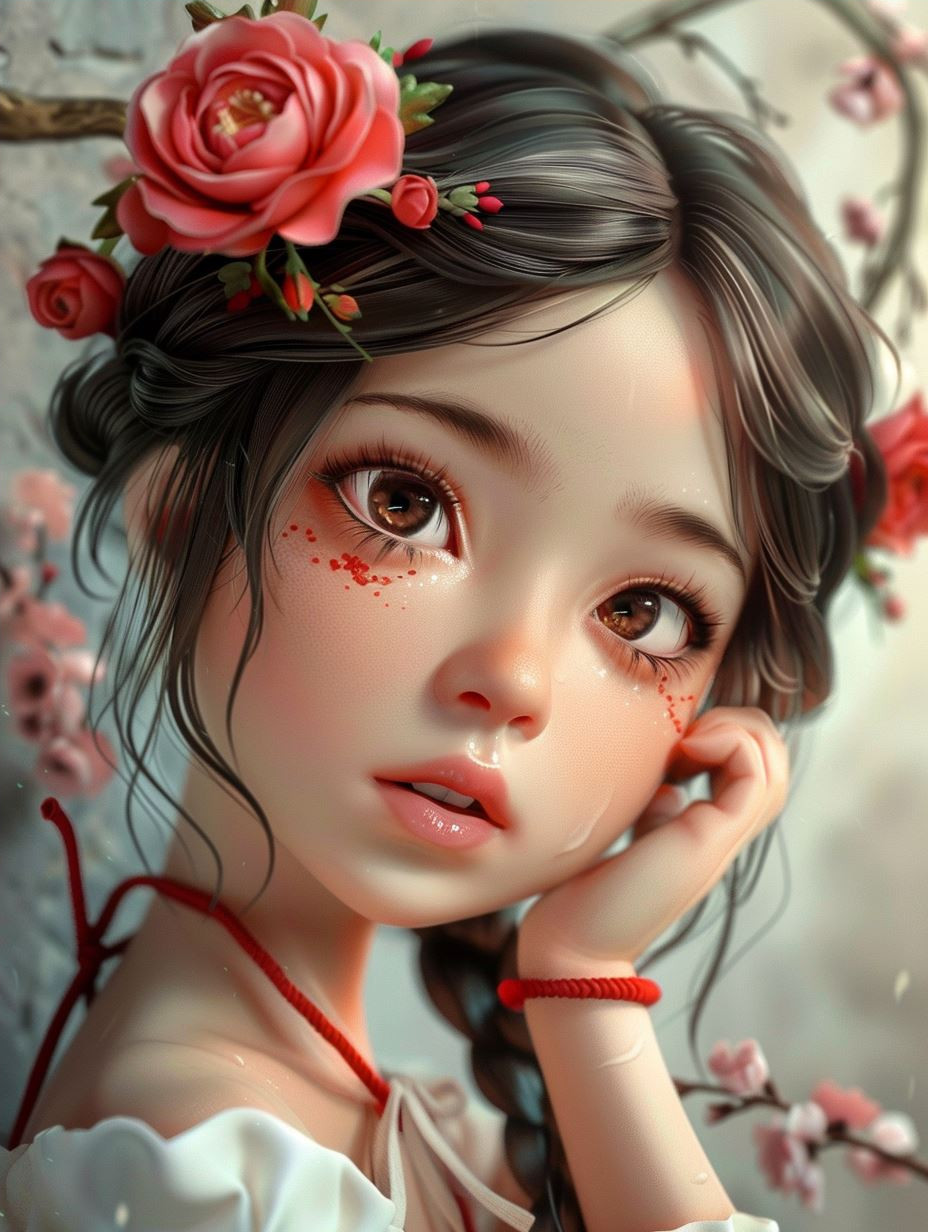 Ethereal Crimson Gaze - Image 4