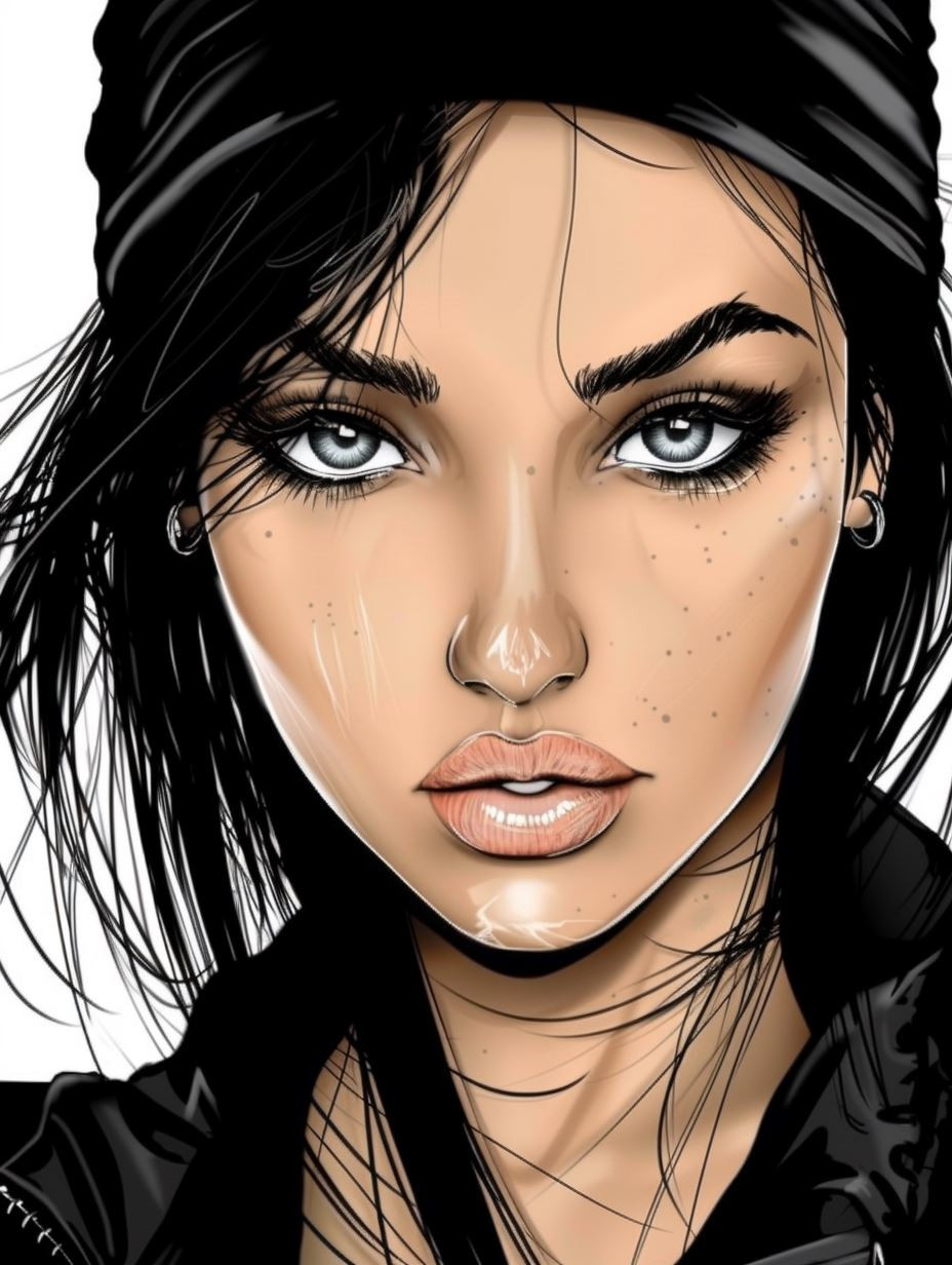 Noir Digital Portrait Study - Image 3