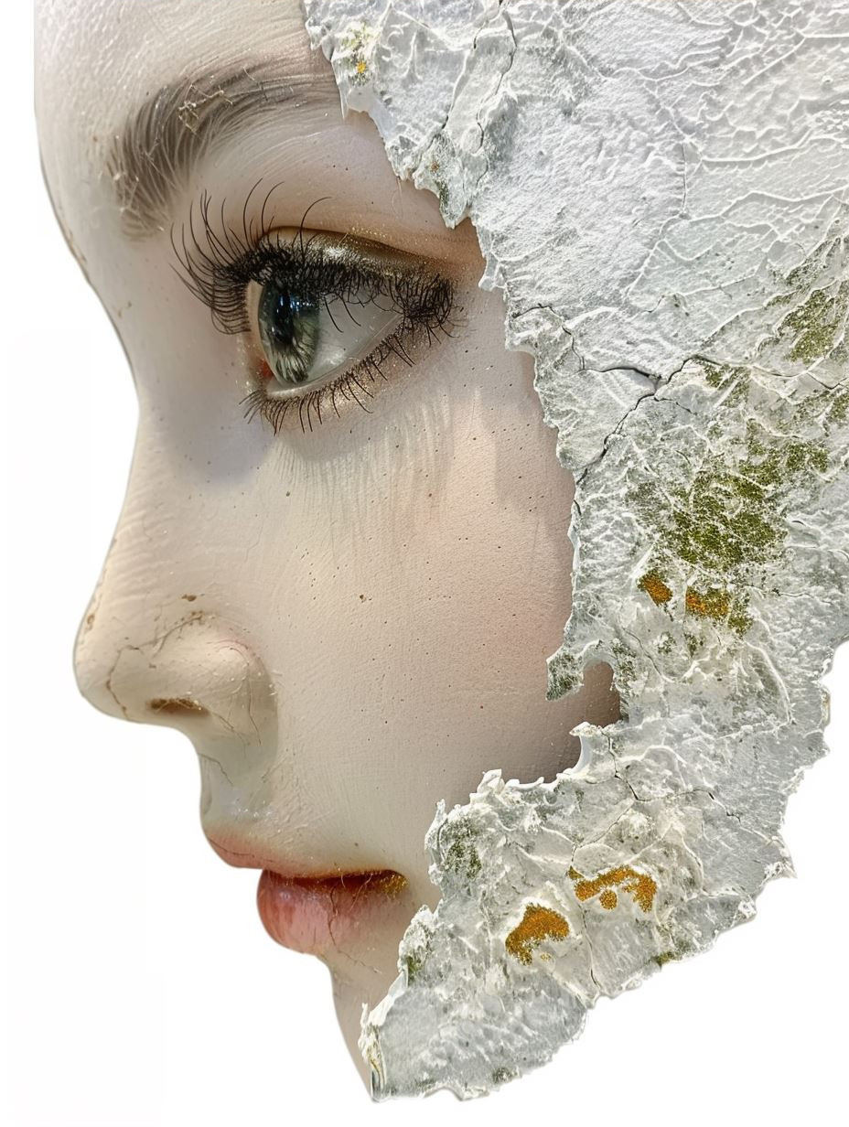 Ethereal Porcelain Portraiture Study - Image 4