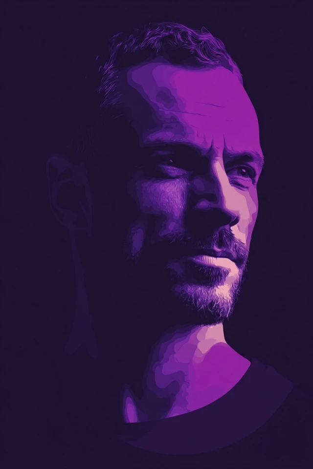 Neon Violet Shadows