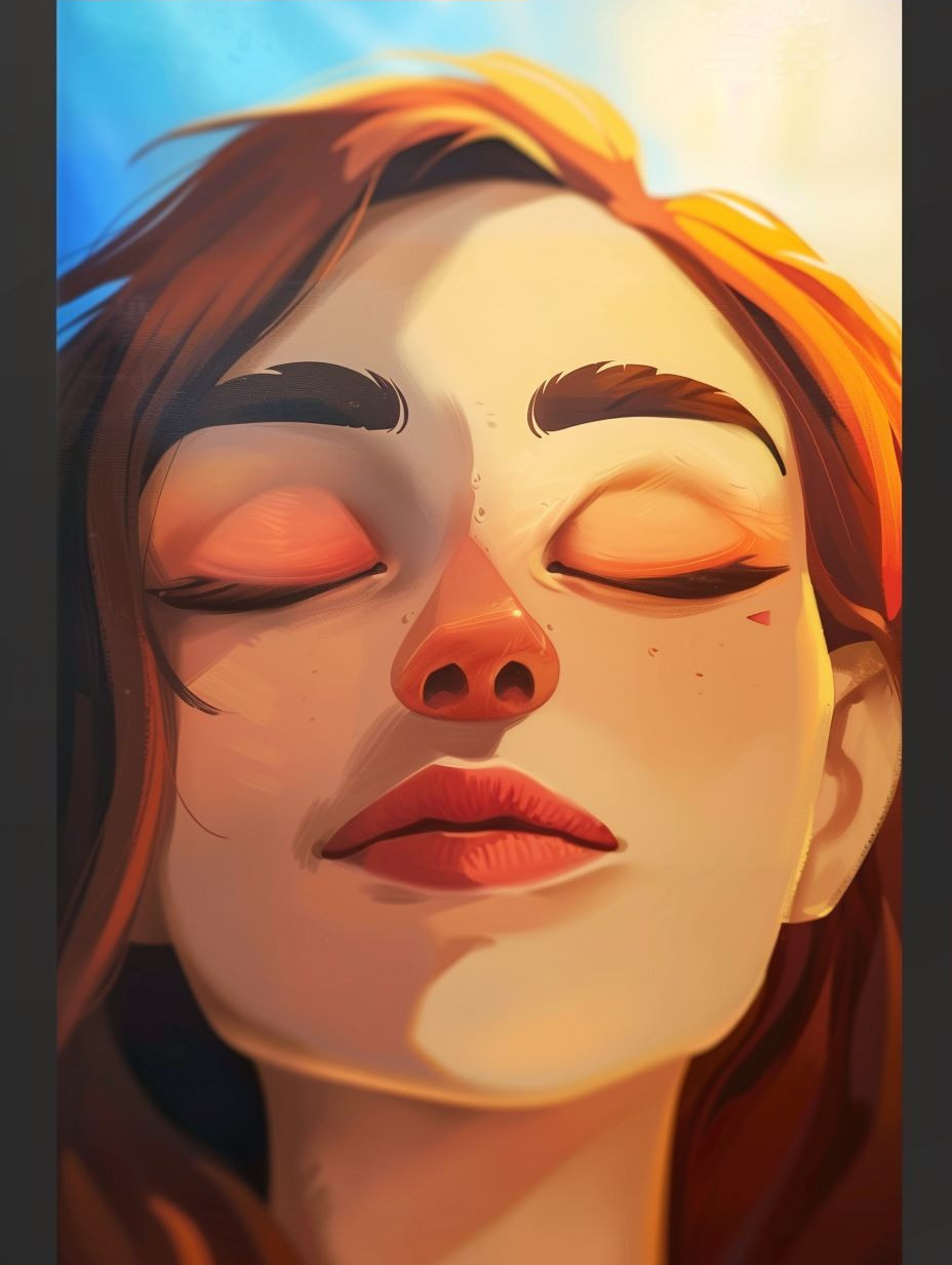 Ethereal Gazes: Digital Portrait Collection - Image 3