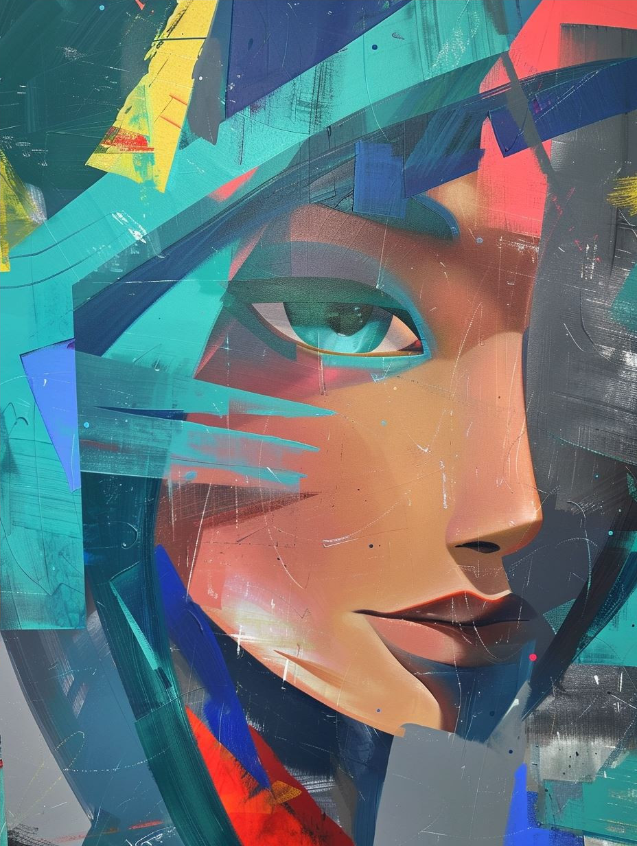 Shattered Prism Digital Portrait - Image 4