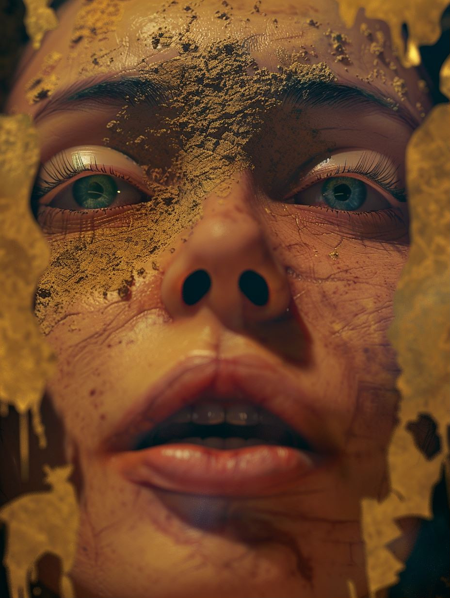 Golden Echoes of Human Resilience - Image 1