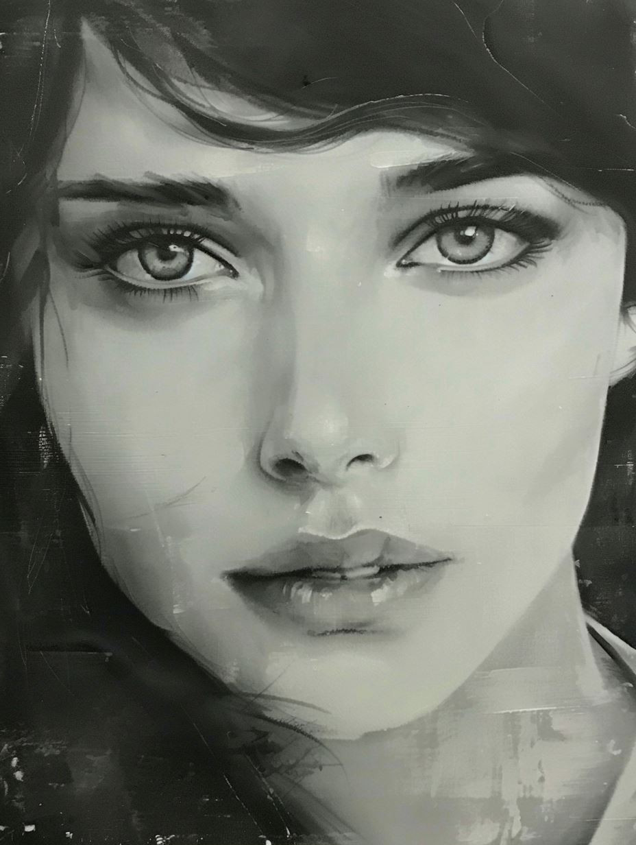 Haunting Monochrome Feminine Portraits - Image 2