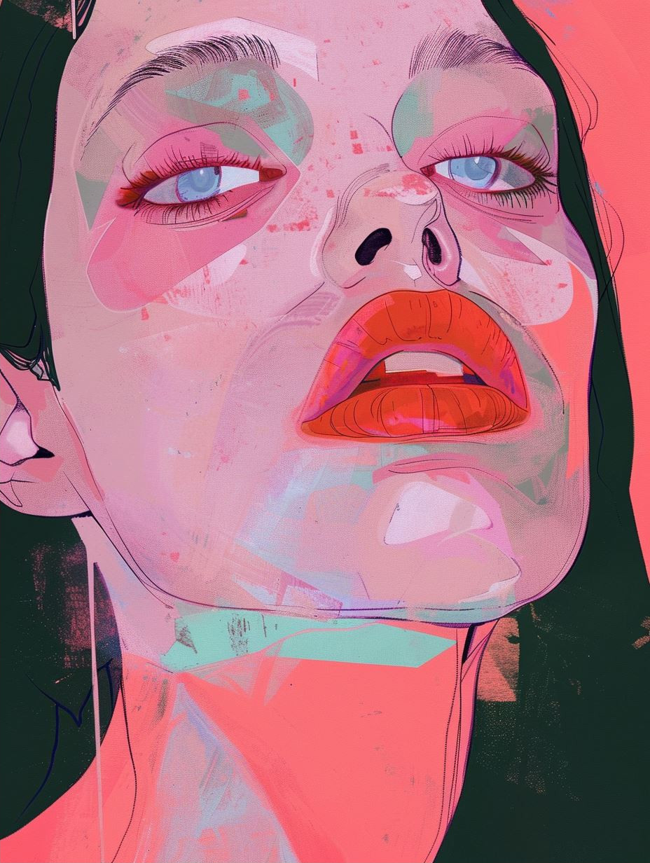 Neon Noir Digital Portraiture - Image 2