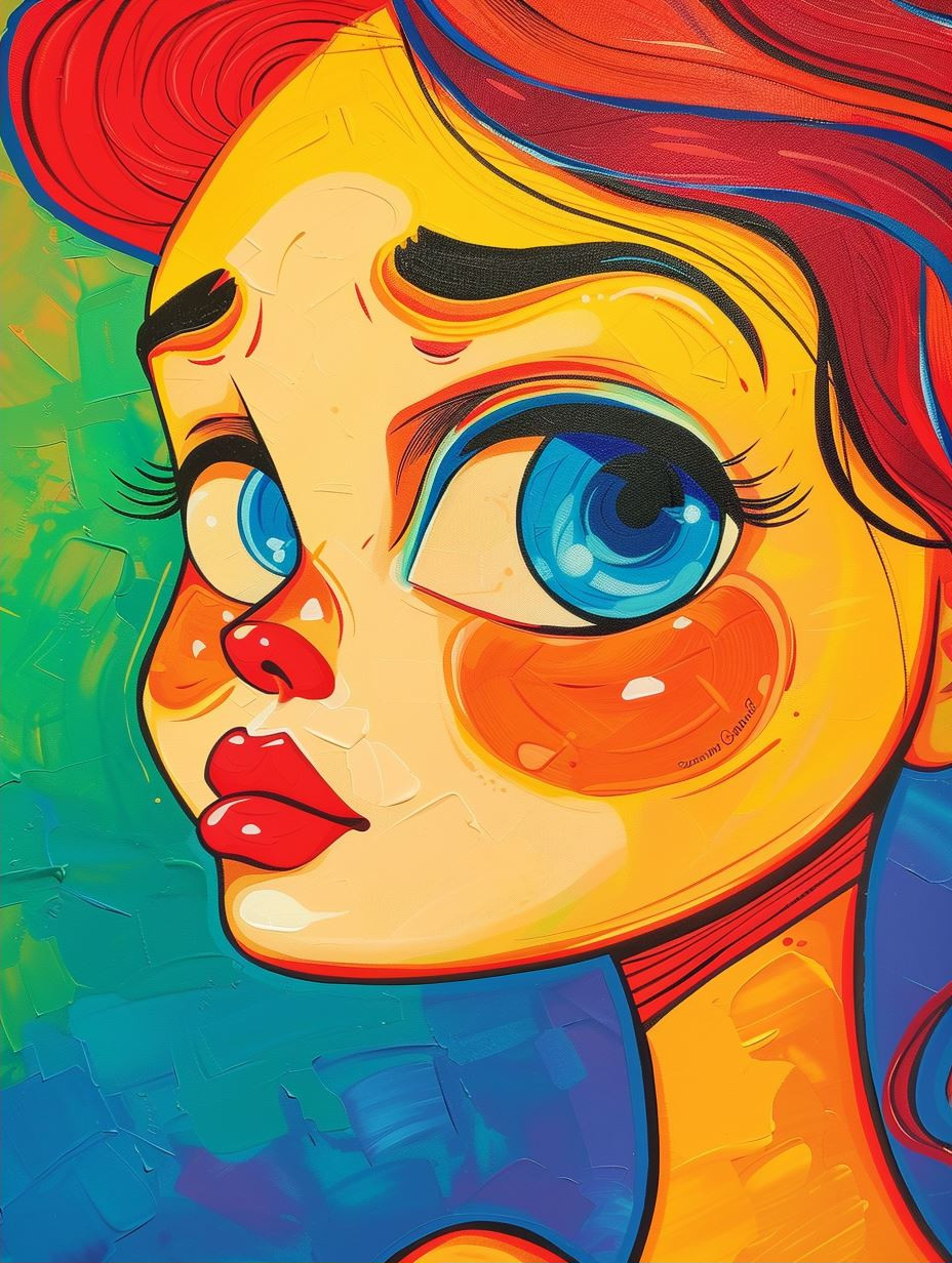 Vibrant Stylized Female Portraits - Image 2