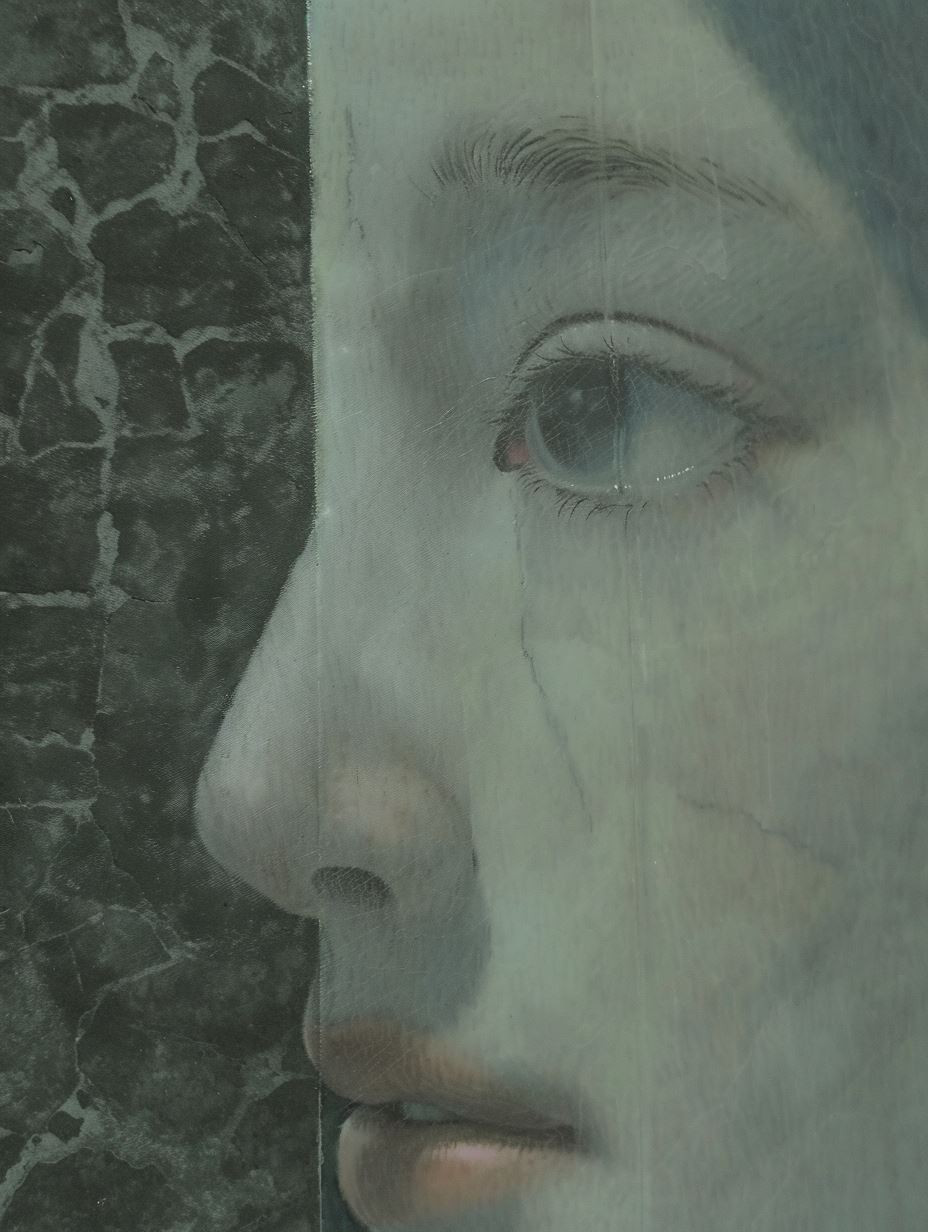 Ethereal Whispers of Stone Faces - Image 1