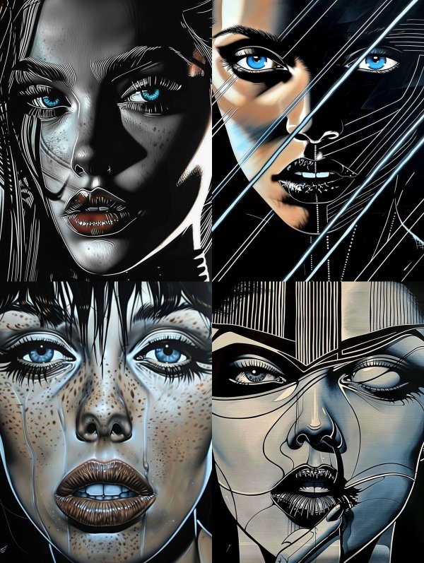 Cybernetic Gaze Digital Portraits