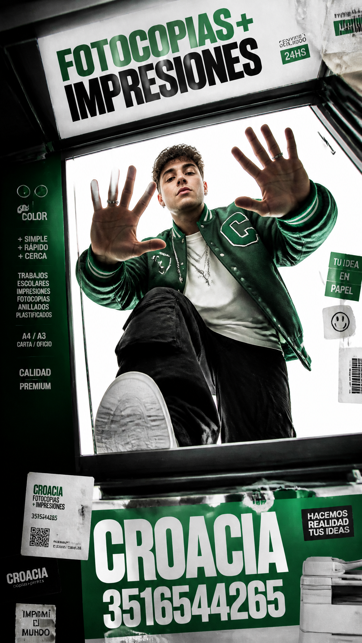 Emerald Streetwear Scanner POV Poster