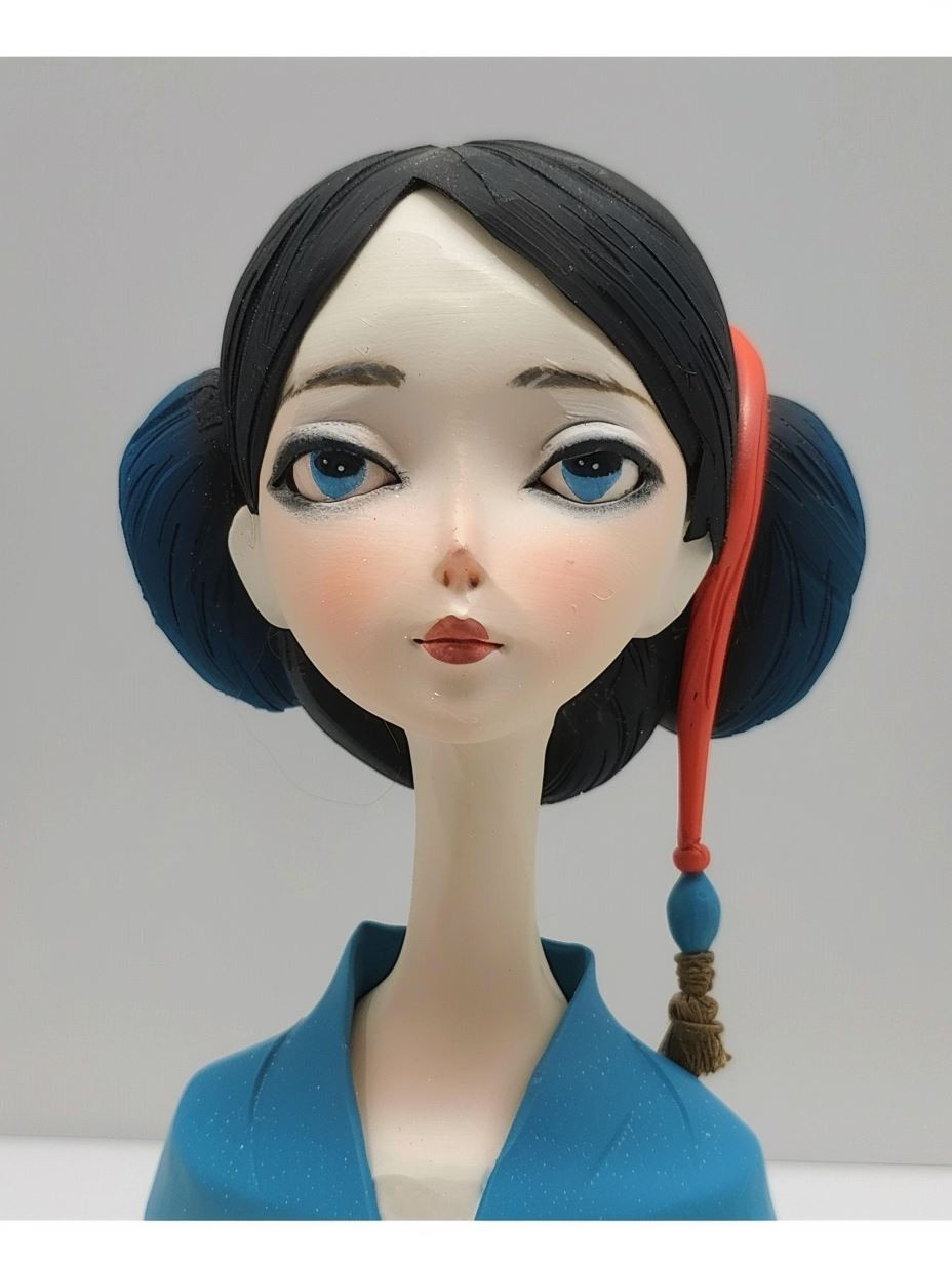 Ethereal Stylized Porcelain Portraits - Image 1