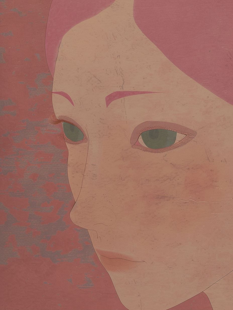 Ethereal Rose Quartz Portrait - Image 1