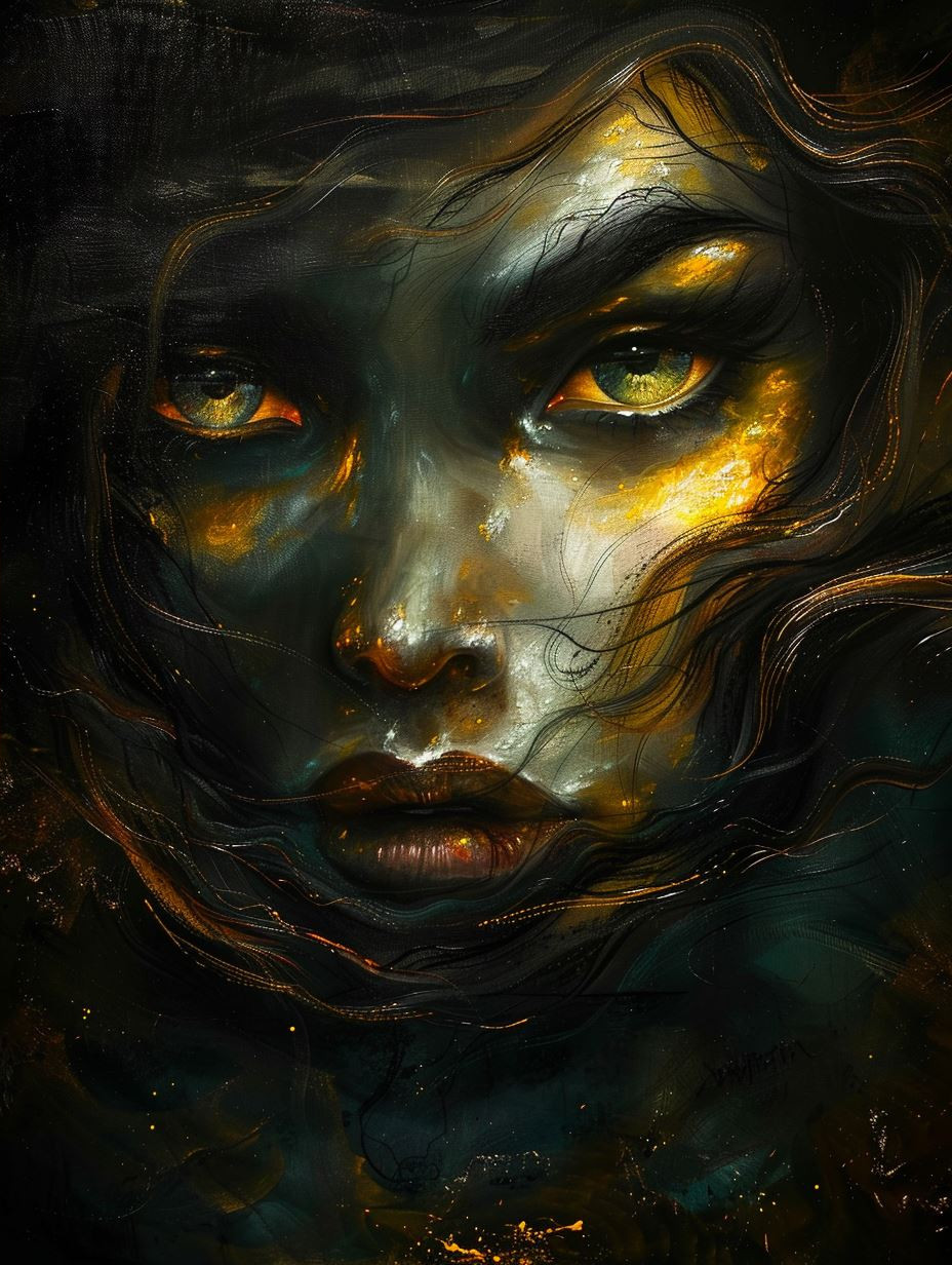 Ethereal Shadows of Golden Light - Image 4