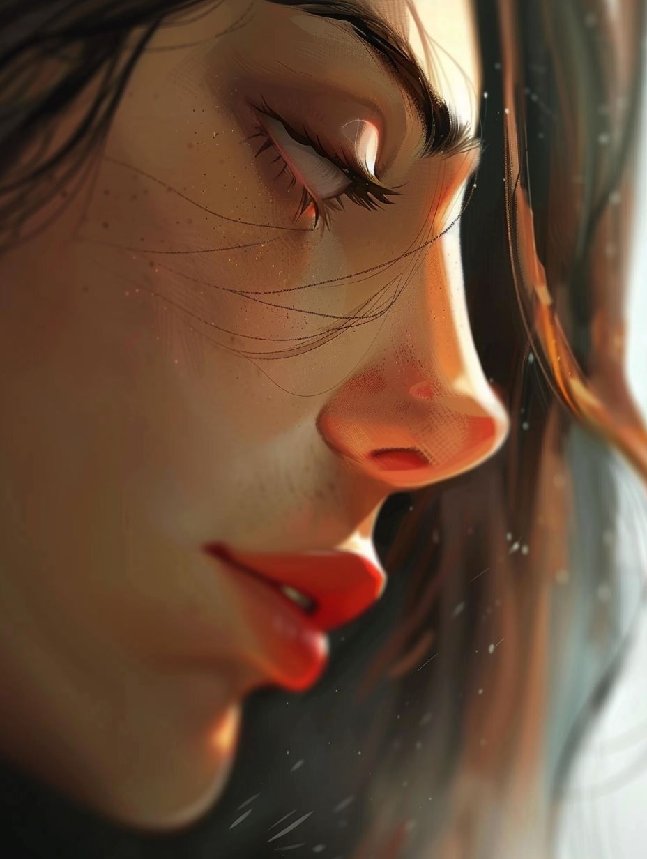 Ethereal Glow Soft Portrait - Image 1