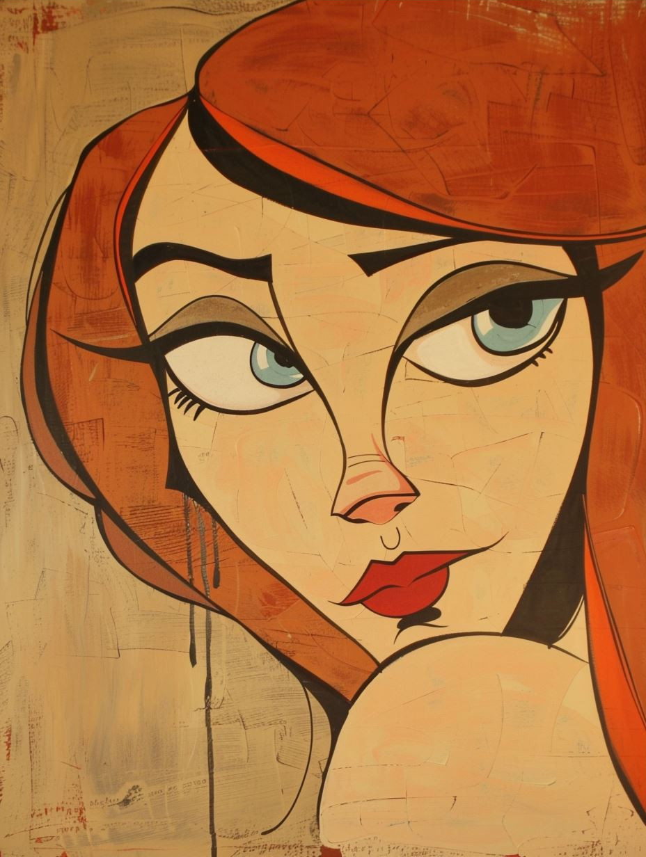 Melancholic Modernist Female Portraits - Image 3