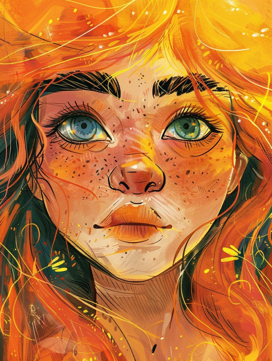 Vibrant Golden Portrait Studies - Image 1