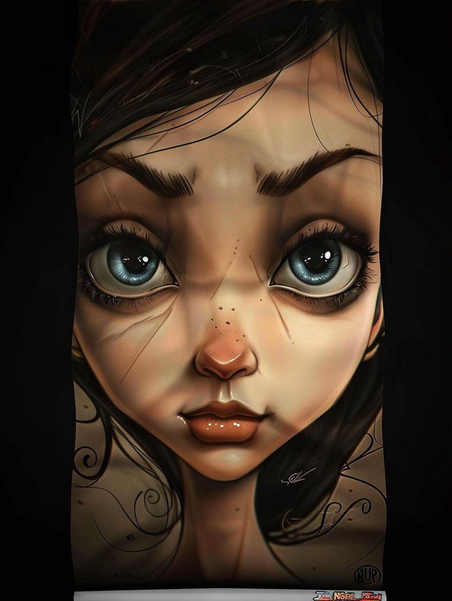 Soulful Gazes: Digital Portrait Collection - Image 3