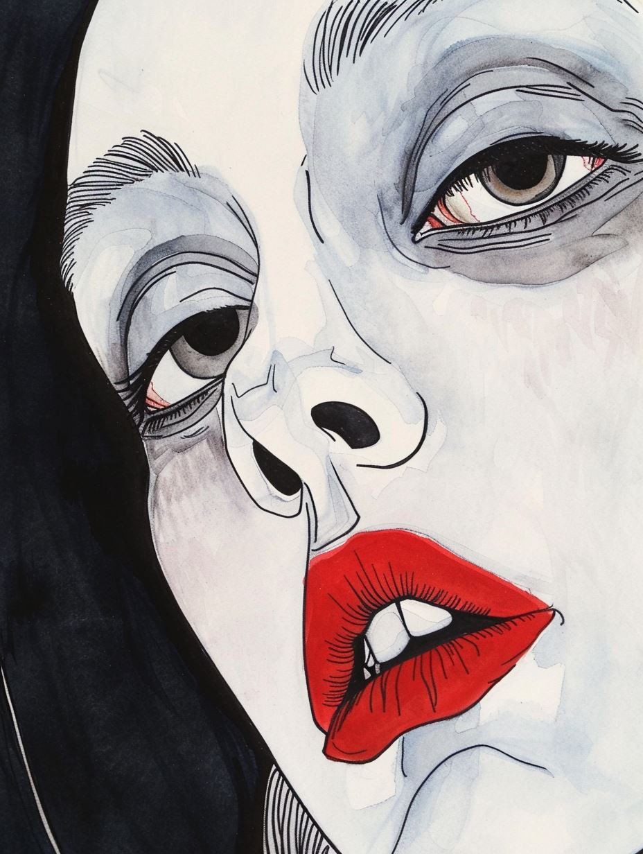 Ink and Watercolor Noir - Image 2