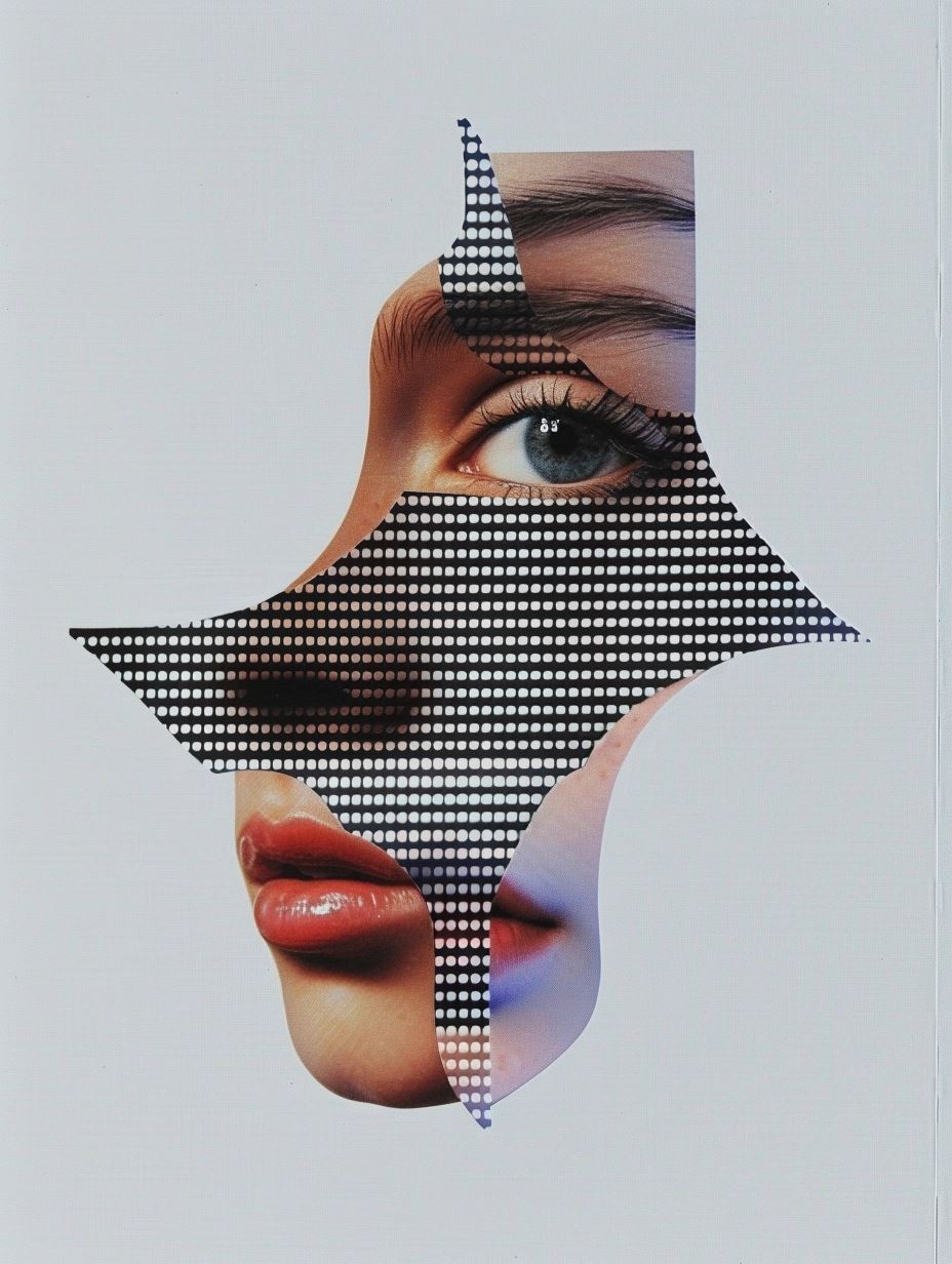 Fragmented Monochrome Ethereal Portrait - Image 4