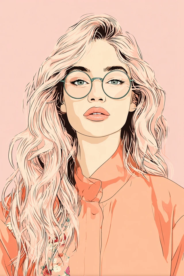 Peach Pastel Aesthetic Art Collection - Image 1