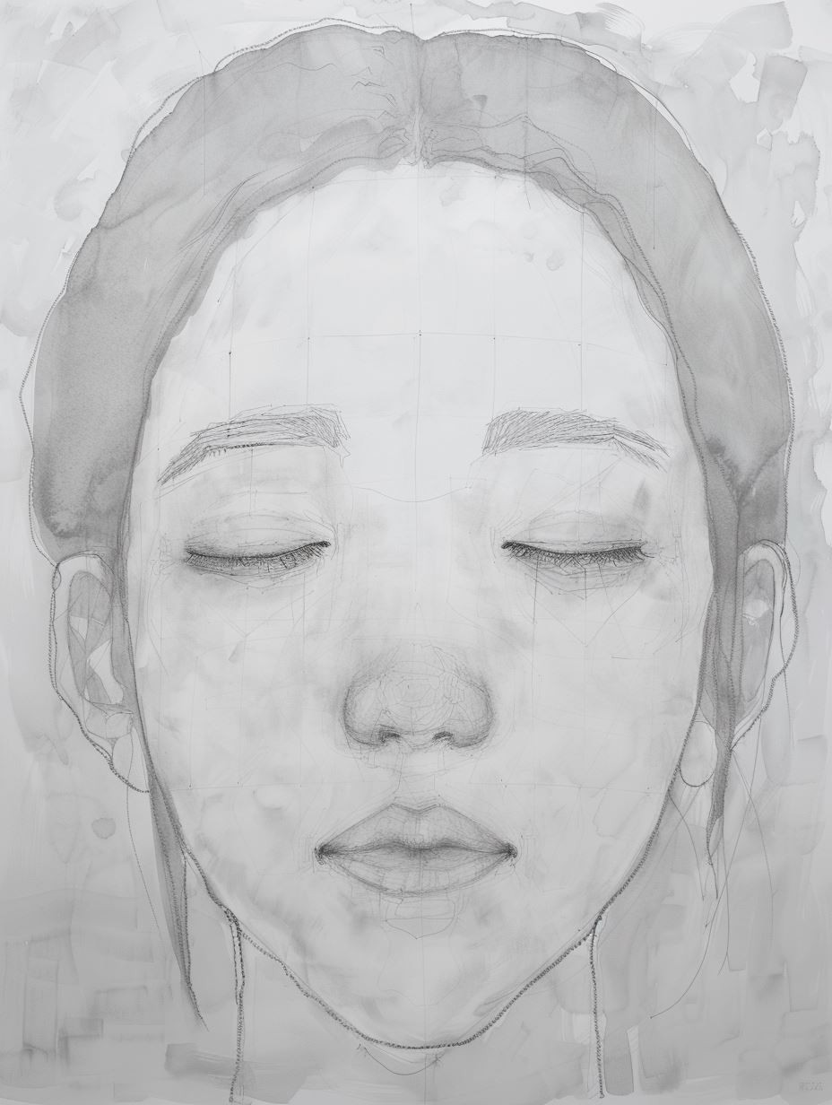 Ethereal Graphite Portrait Study - Image 4